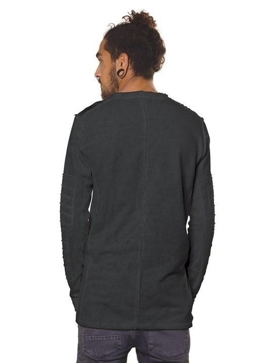 HATTORI Long Sleeve Shirt In Grey Wash