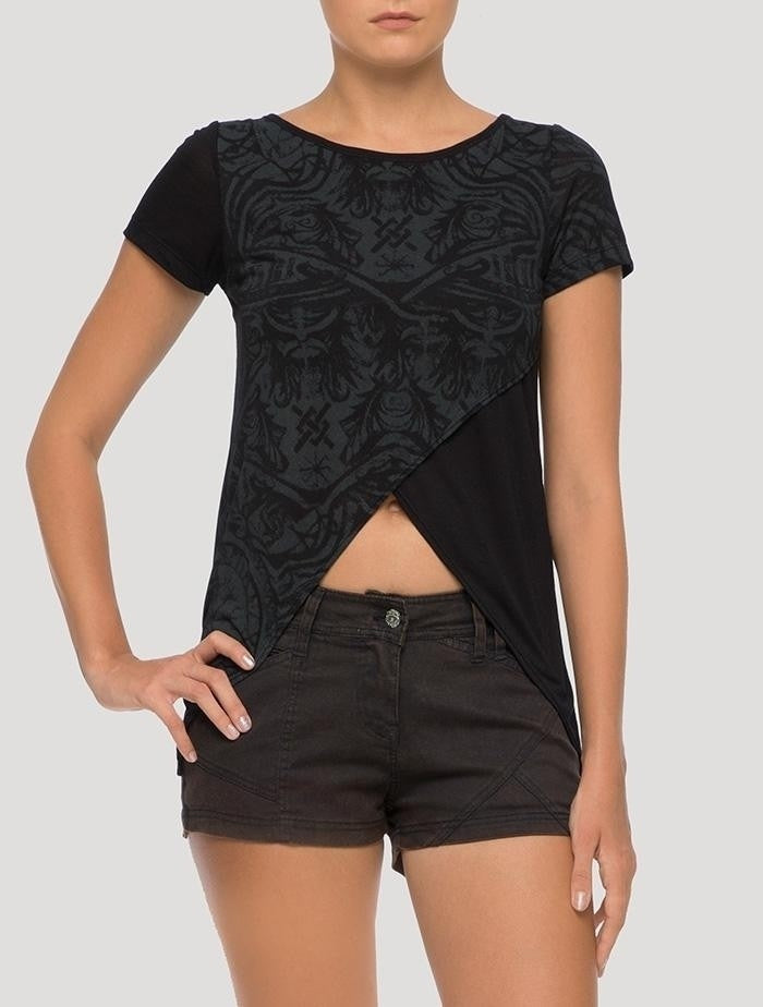 CROSSOP Top In Black