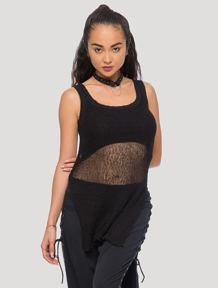 SIN Tank Top In Black