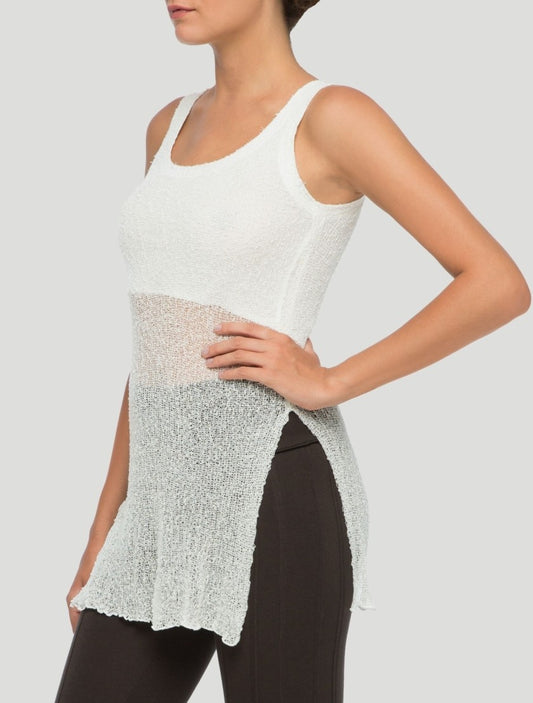 SIN Tank Top In White