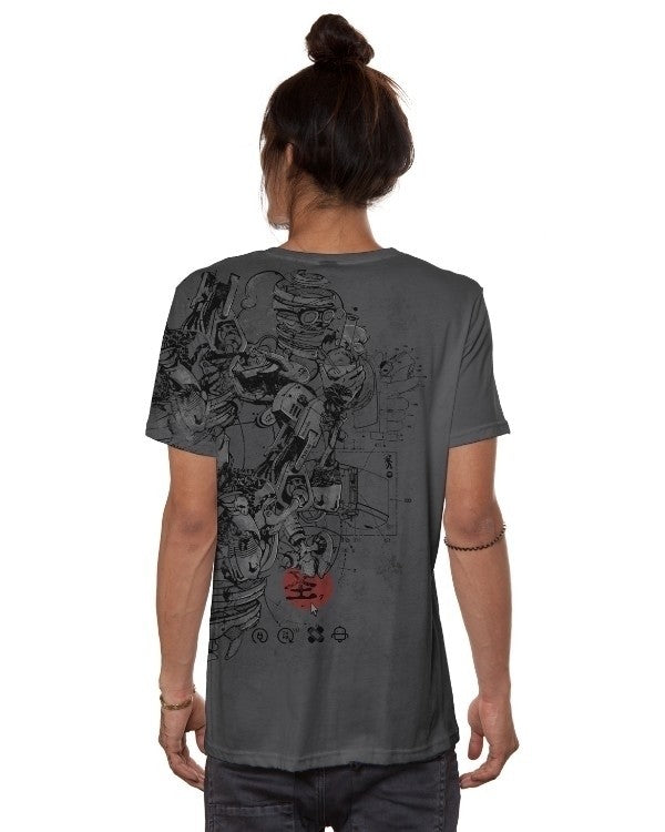 VR STEEL T-Shirt In Grey