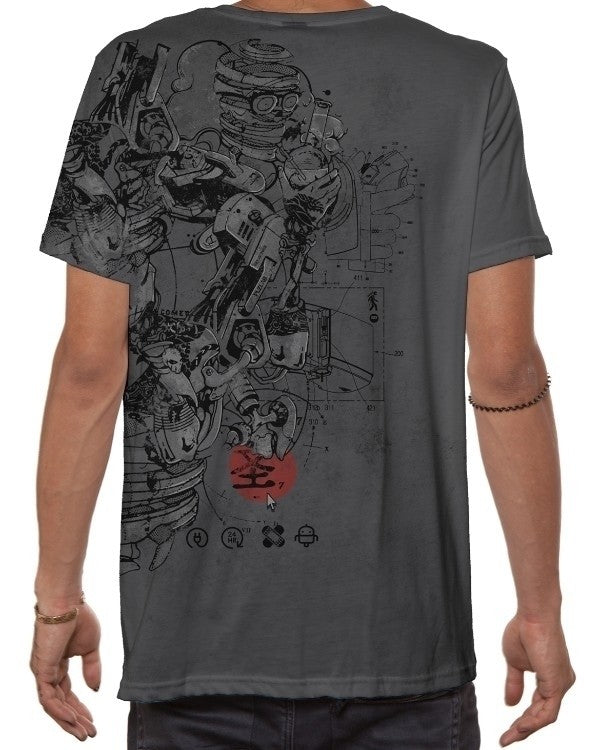 VR STEEL T-Shirt In Grey