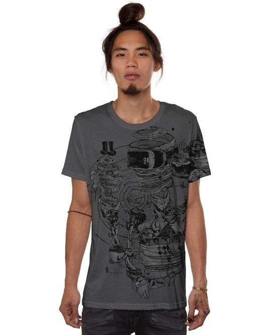 VR STEEL T-Shirt In Grey