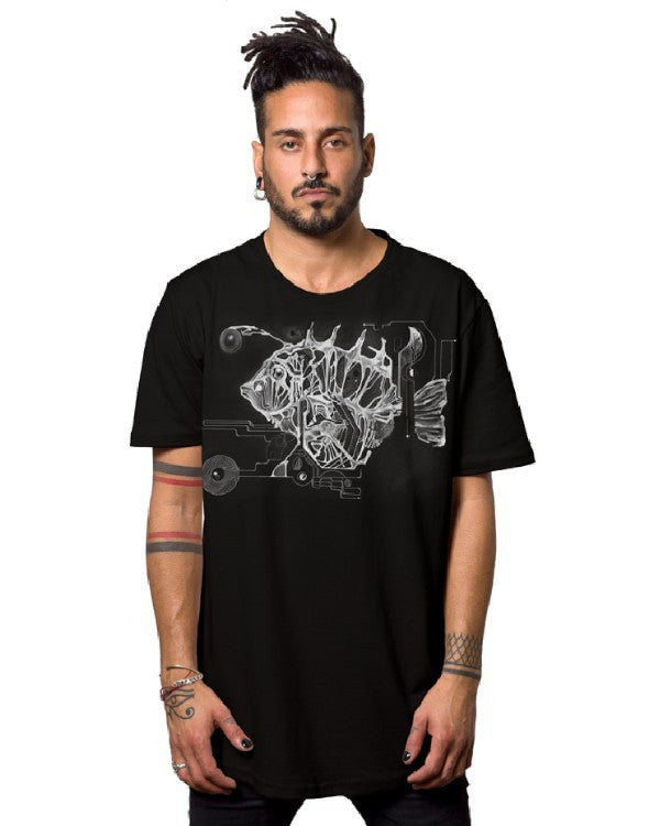 EDISON FISH T-Shirt In Black