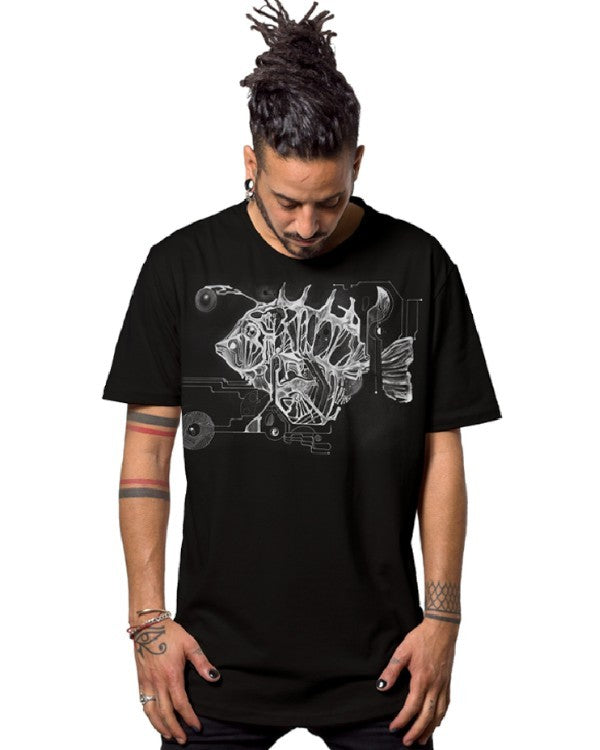 EDISON FISH T-Shirt In Black