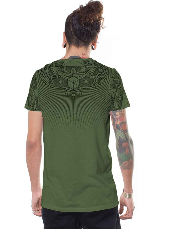 CUBE PIGMENT T-Shirt In Green