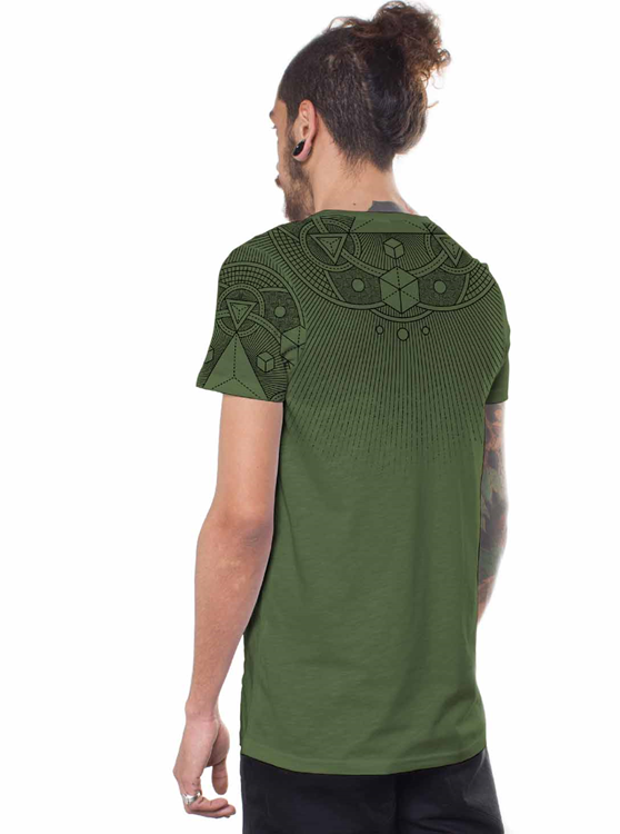 CUBE PIGMENT T-Shirt In Green