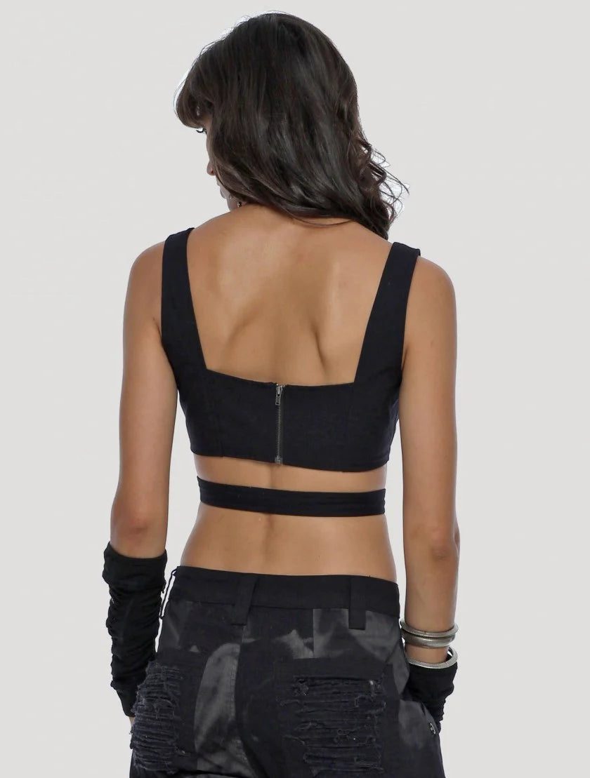 BRAIDED Gloves In Black