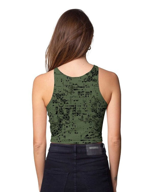 MOON OMENS Top In Olive