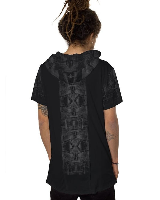 GEOMEISTER Hooded T-Shirt In Black