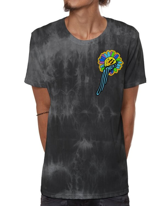 OTHERS T-Shirt In Grey Tie-Dye