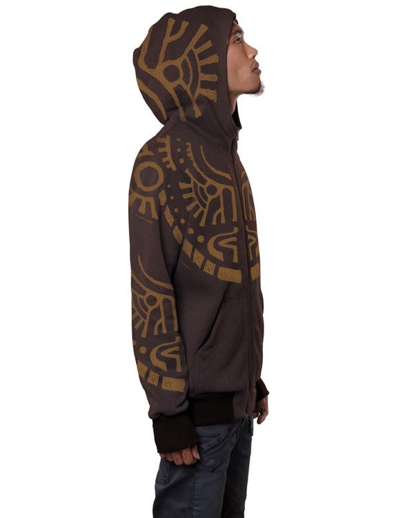 KANE Hooded Jacket In Brown