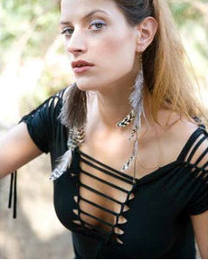 Pixie Black Mini Dress With Short Sleeves