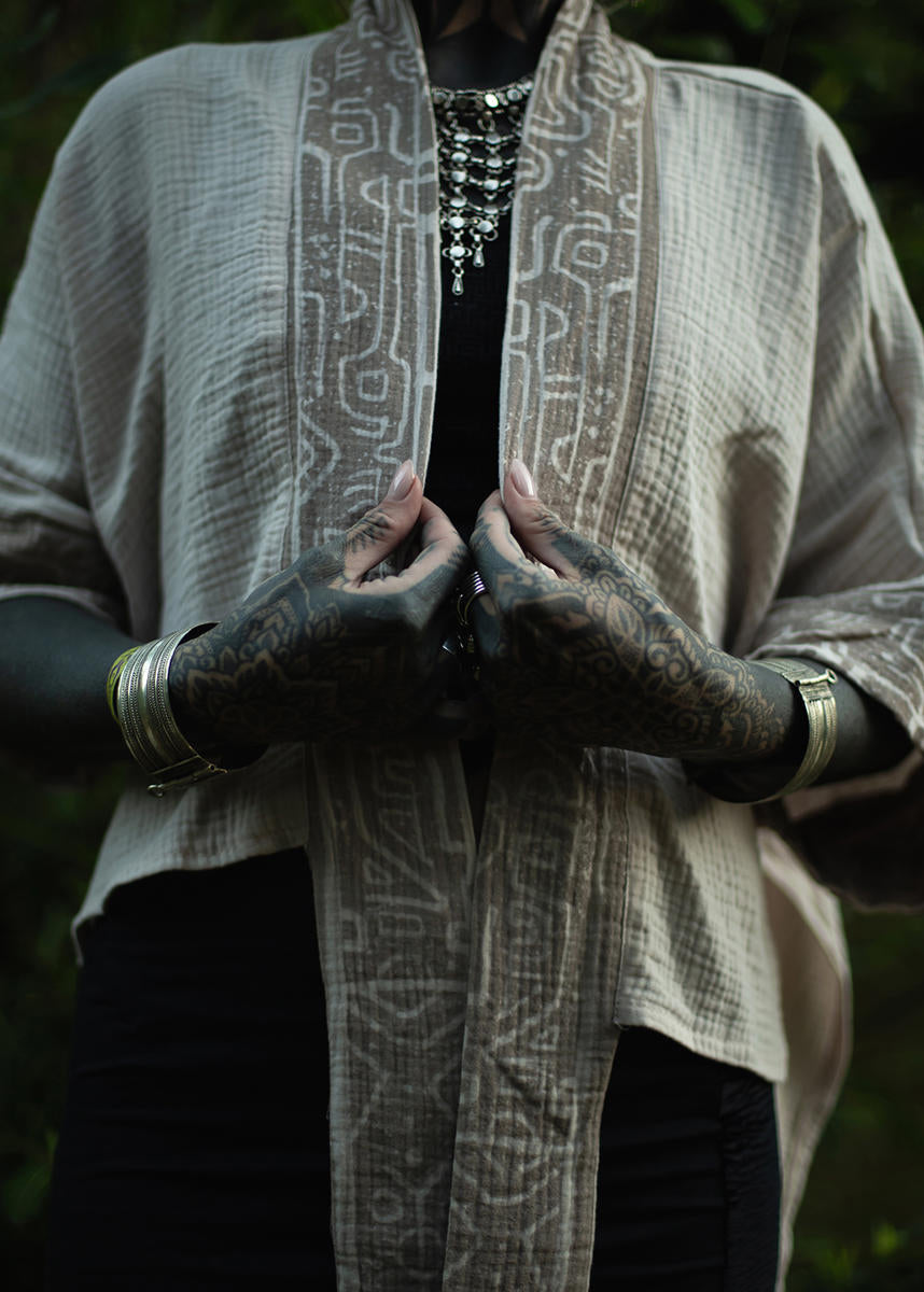 ZORI Short Kimono In Shell