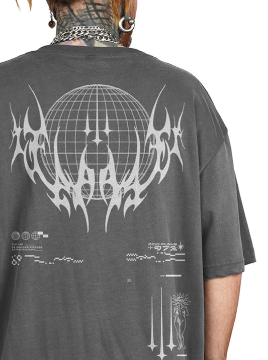ACID PUNK T-Shirt In Grey