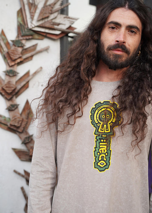 AMBIOS Long Sleeve Shirt In Wash Stone