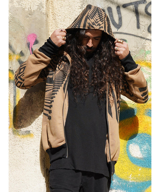 ATAR Zipped Hood In Moka