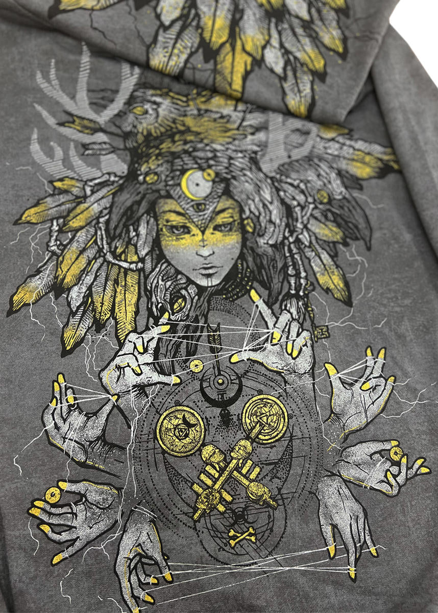 BANSHEE WOMAN Hood In Wash Grey