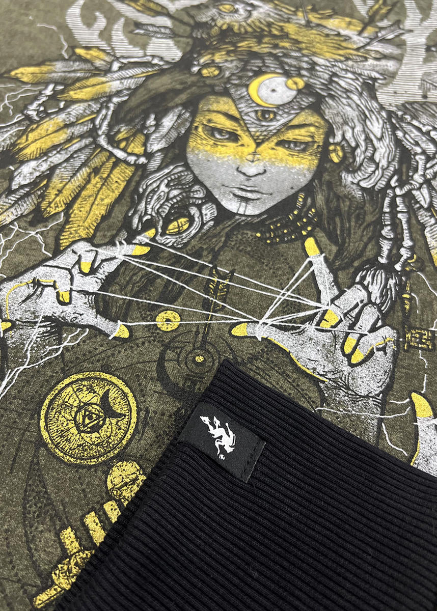 BANSHEE WOMAN Hood In Wash Green