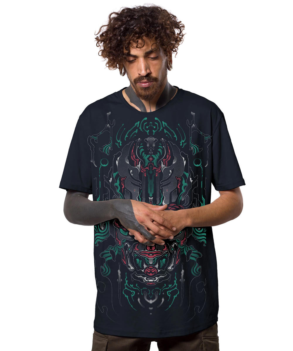 BLOOM EYES Dark Blue T-Shirt In Blue
