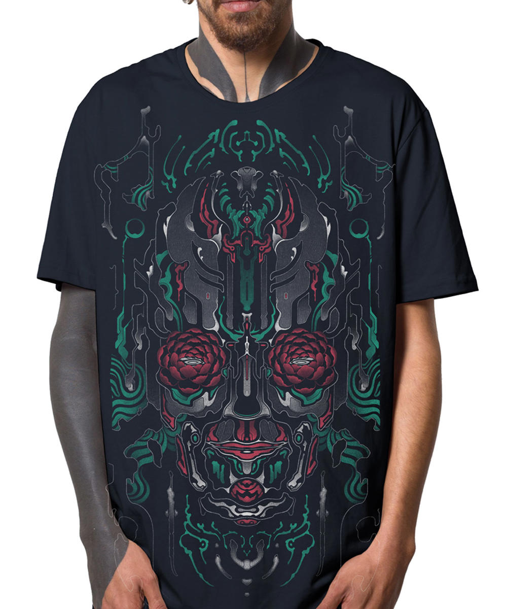 BLOOM EYES Dark Blue T-Shirt In Blue
