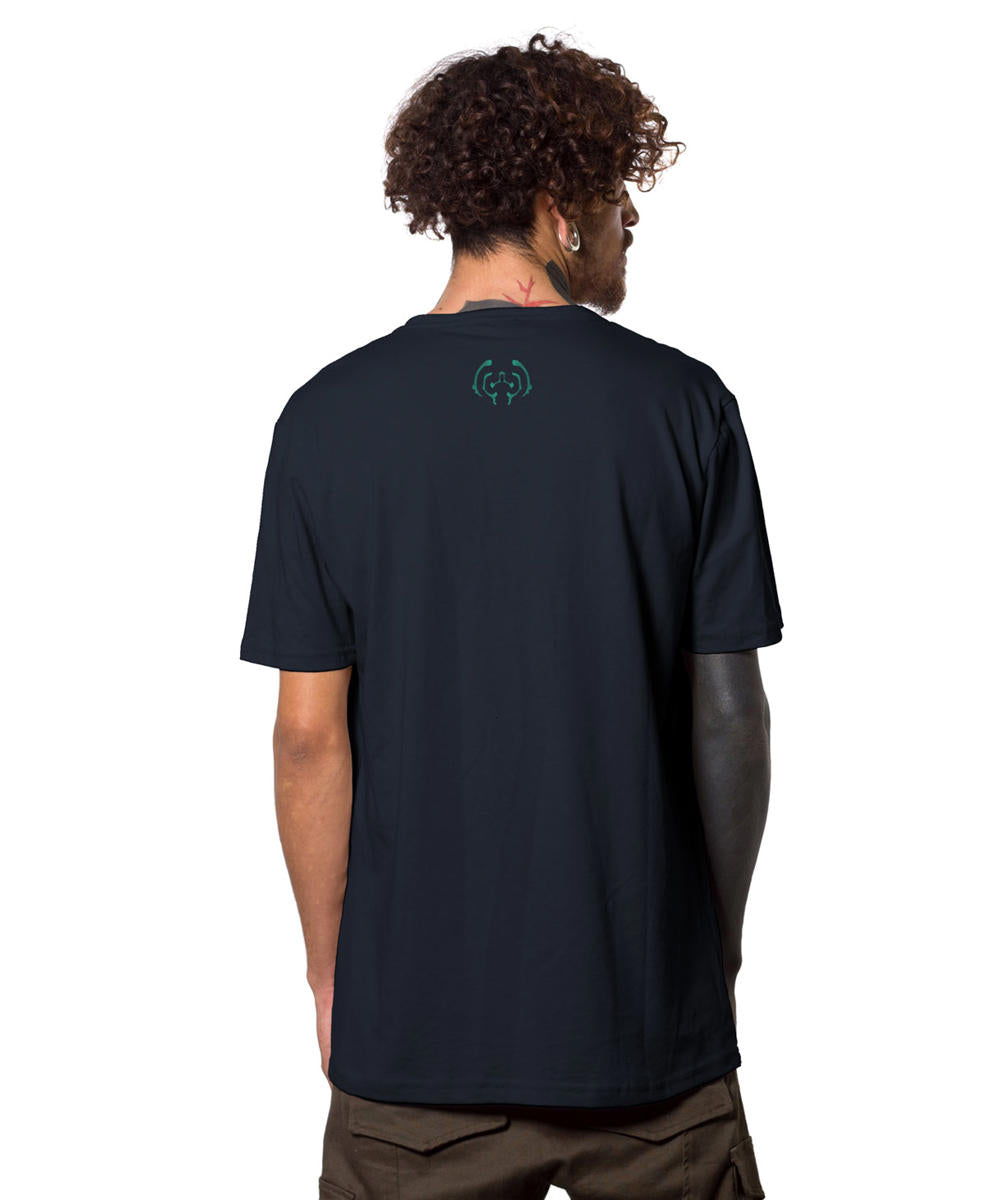 BLOOM EYES Dark Blue T-Shirt In Blue