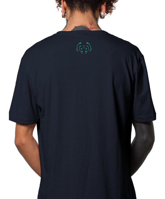 BLOOM EYES Dark Blue T-Shirt In Blue