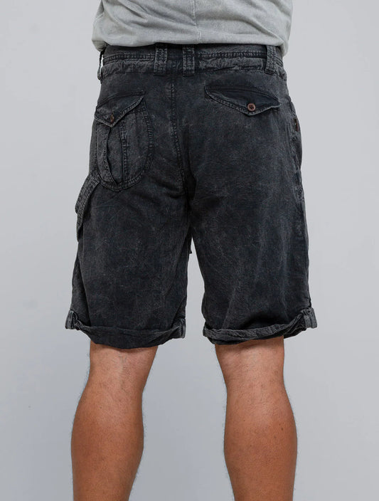 BOA Shorts In Washed Black