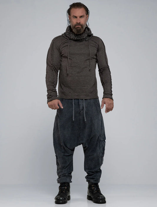 BORO Pants In Washed Black