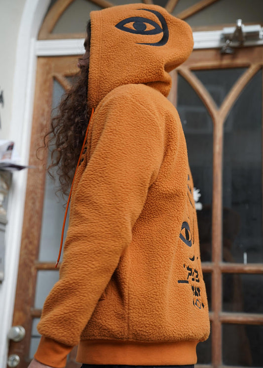 CEBURASHKA Hooded Jacket In Orange