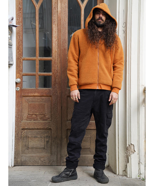 CEBURASHKA Hooded Jacket In Orange