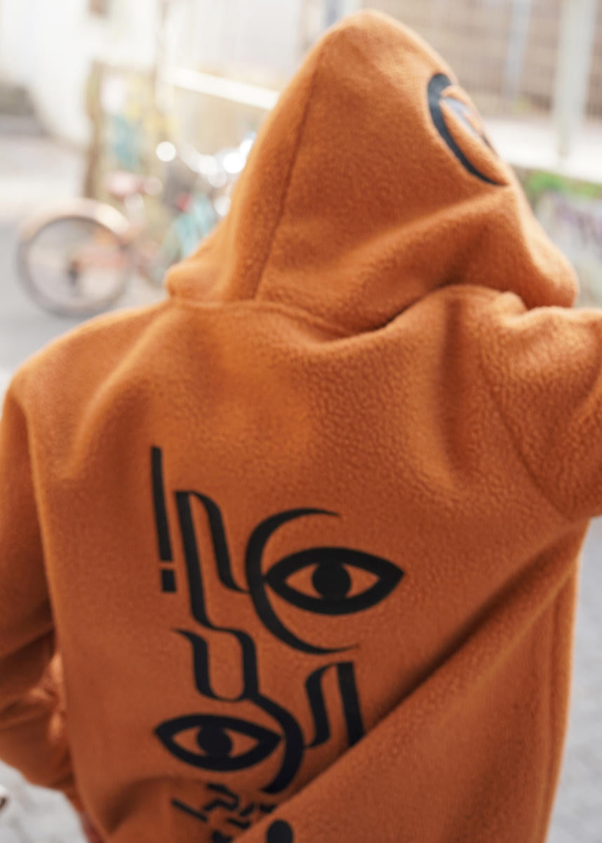 CEBURASHKA Hooded Jacket In Orange
