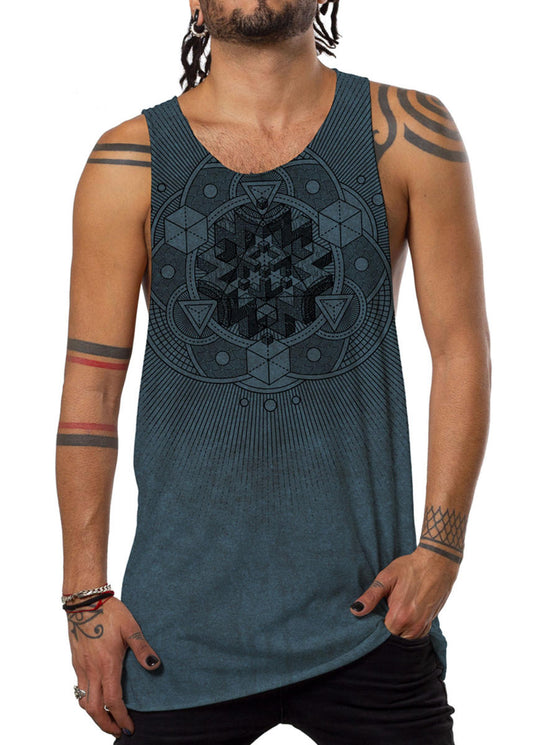 CUBE PIGMENT Tank Top In Grey