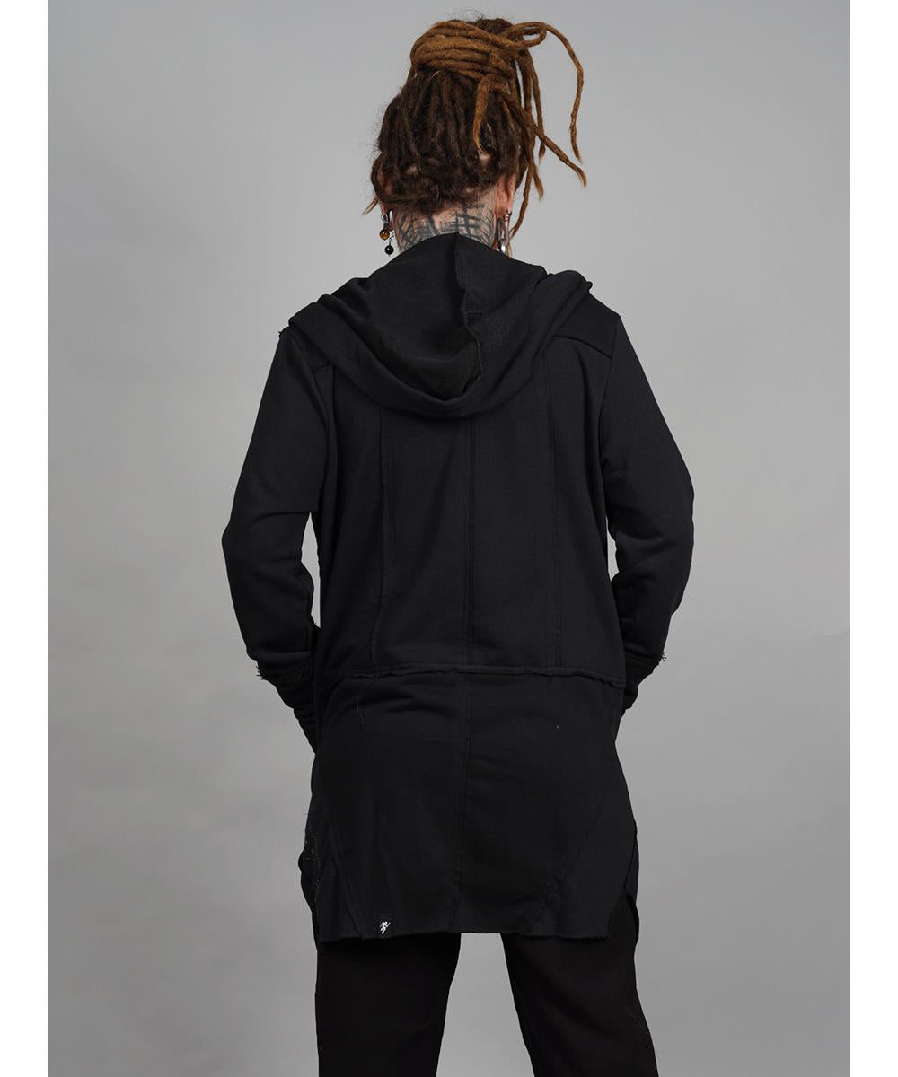 CUTSY UNISEX Hooded Jacket In Black