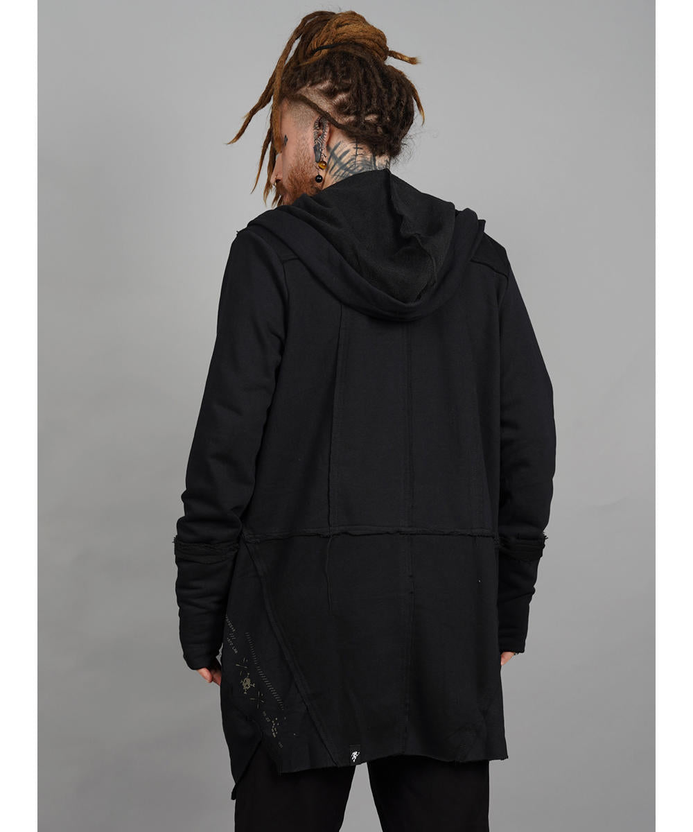 CUTSY UNISEX Hooded Jacket In Black