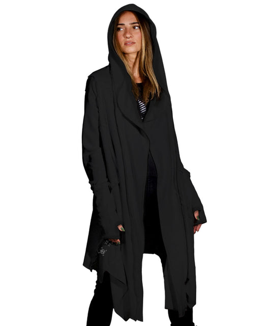 CUTSY UNISEX Hooded Jacket In Black