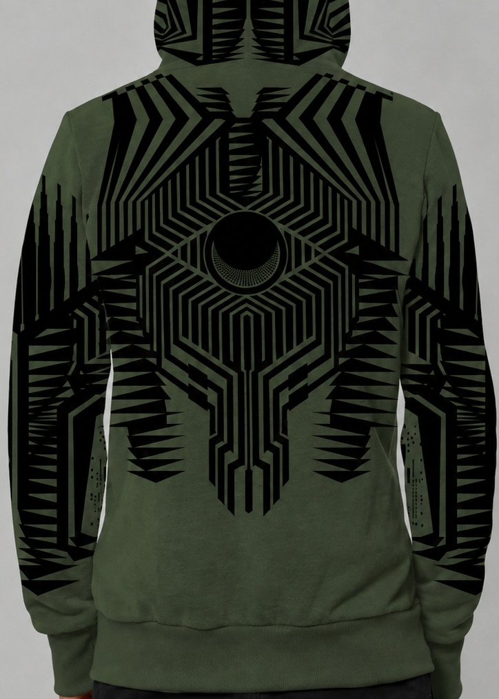 JETT Hooded Jacket In Green