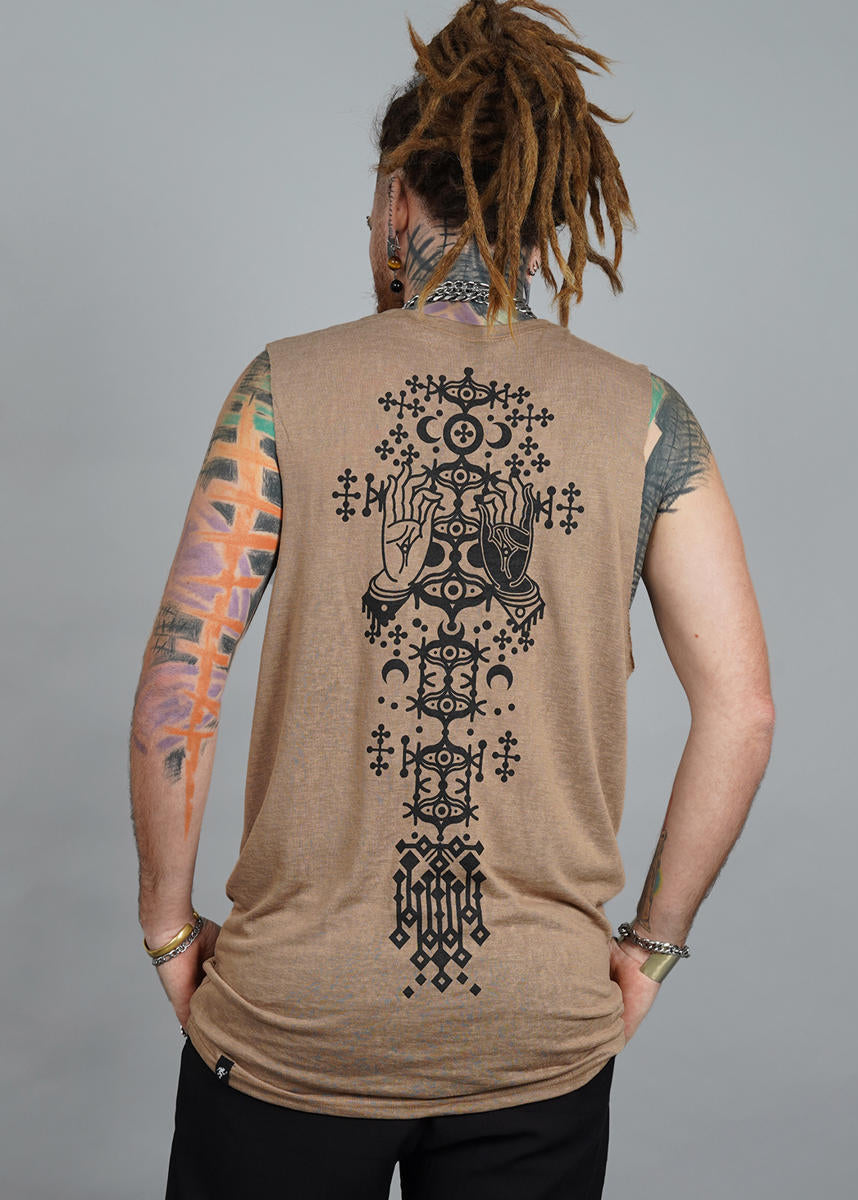 DANZA Tank Top In Dark Sand