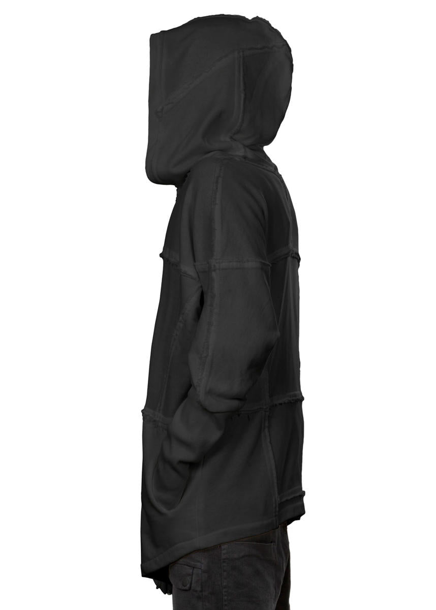 UNISEX FROST Zipper Jacket In Wash Grey