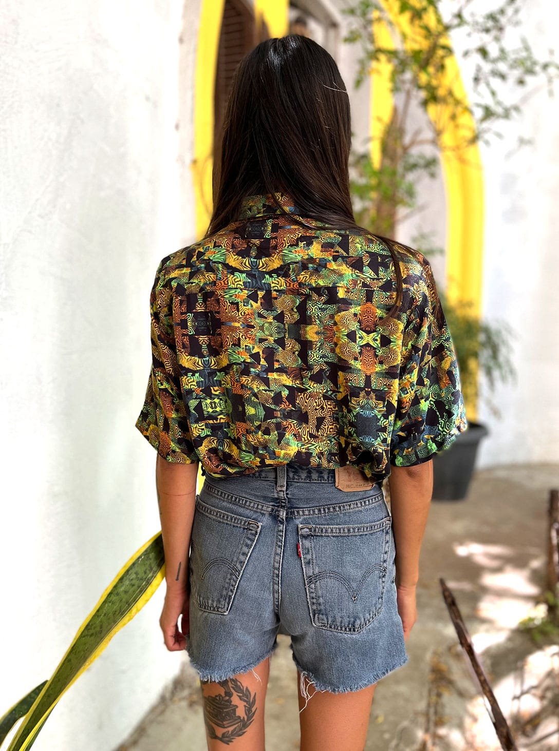 FUNTASM JUNGLE UNISEX Button Shirt In Brown