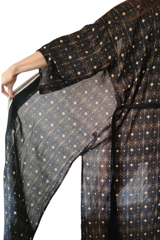 BOHO KIMONO Fireworks Print