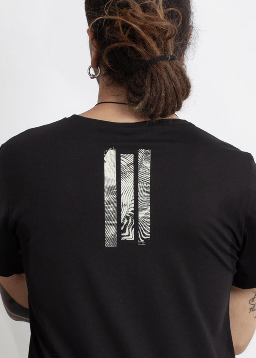 GLITCH TONE T-Shirt In Black