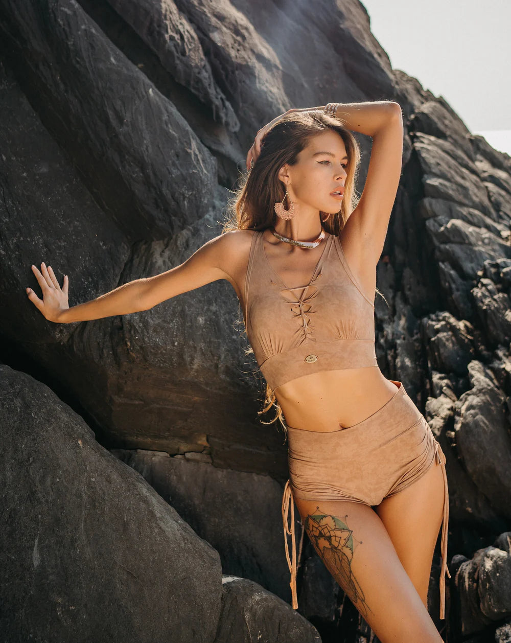 Yoga Tank Top in Shabby Beige