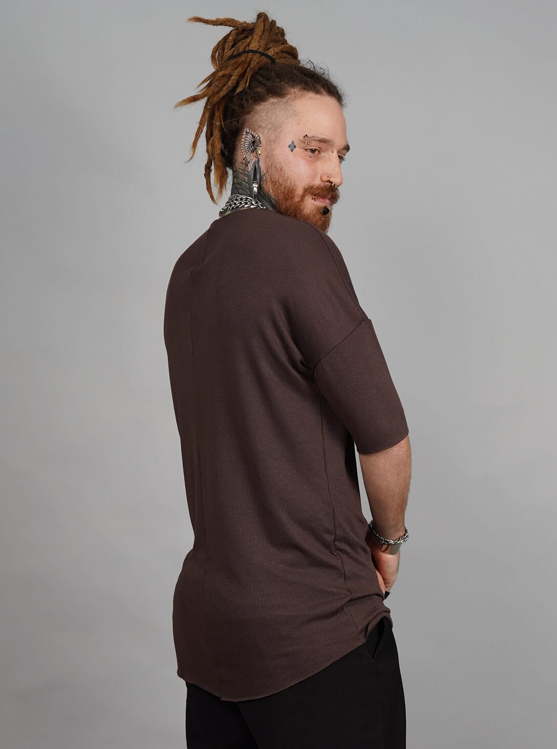 Helix T-Shirt In Brown