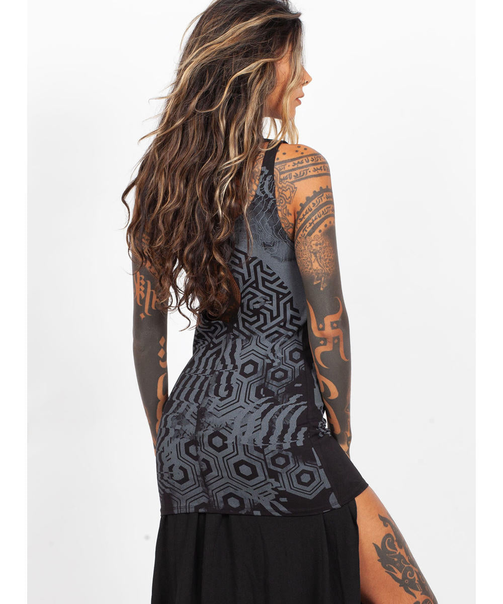 ICHI Open Tank in Black