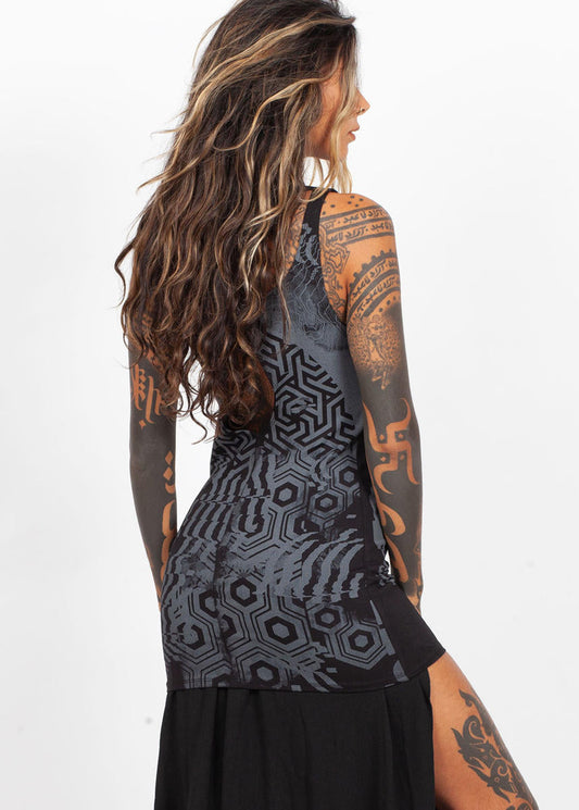 ICHI Open Tank in Black