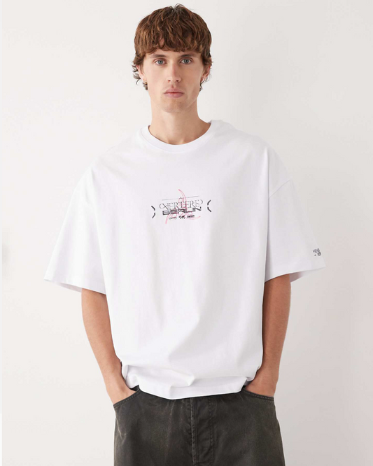 Vertere Berlin Higher States Oversized T-Shirt In White With Back Print