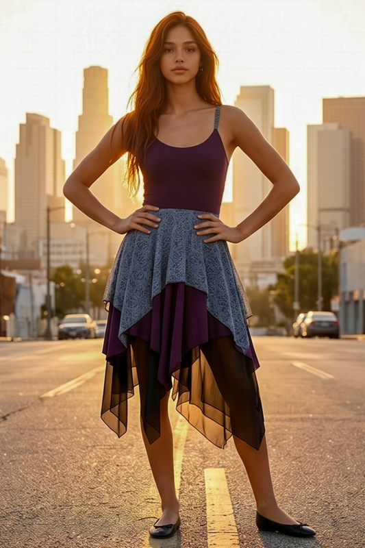 RAINBOW Dress – Deep Purple Magic