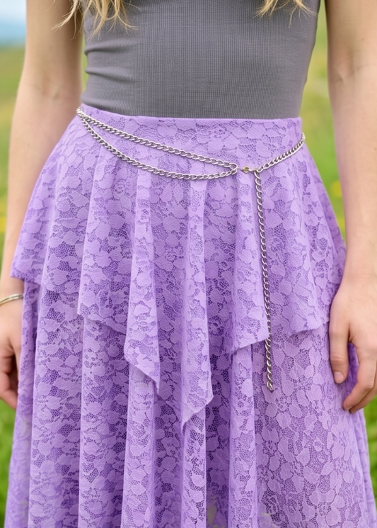 MYSTIC Rose Lace Dress – Lilac Magic