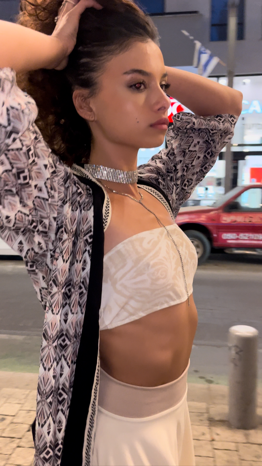 BOHO KIMONO Mirror Print